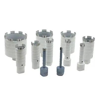 11-Piece Diamond Core Bit Kit — Wet/Dry Segmented Bits For Concrete, Masonry, And Tile Drilling 1