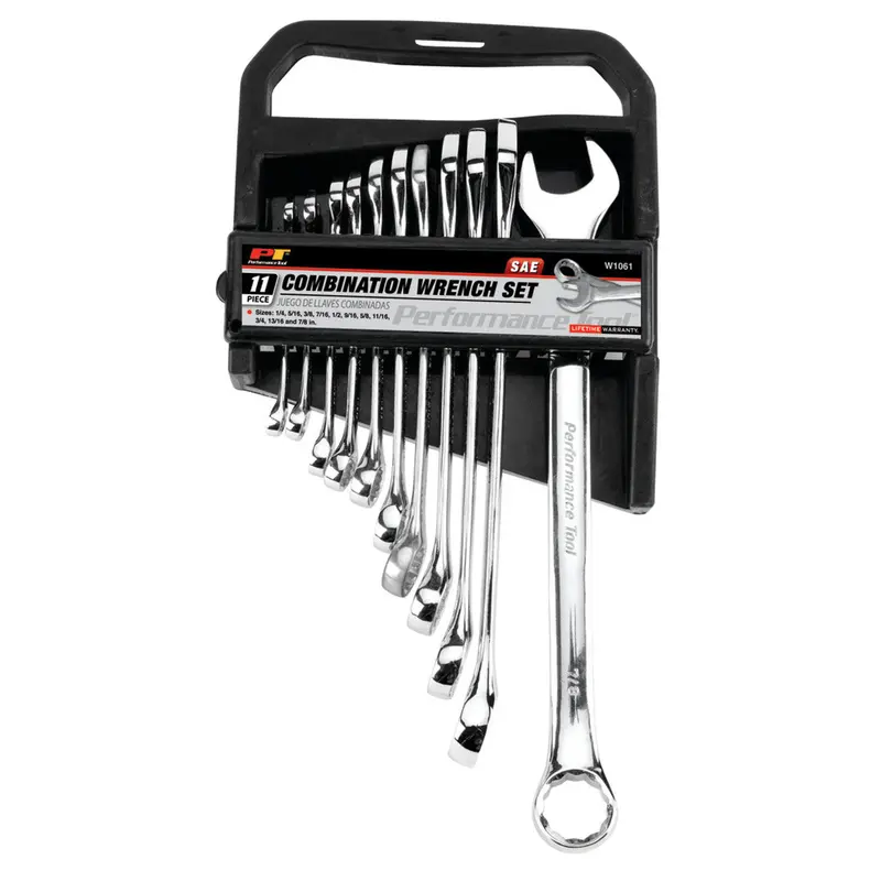 11-Piece Sae Combination Wrench Set – Performance Tool W1061 1