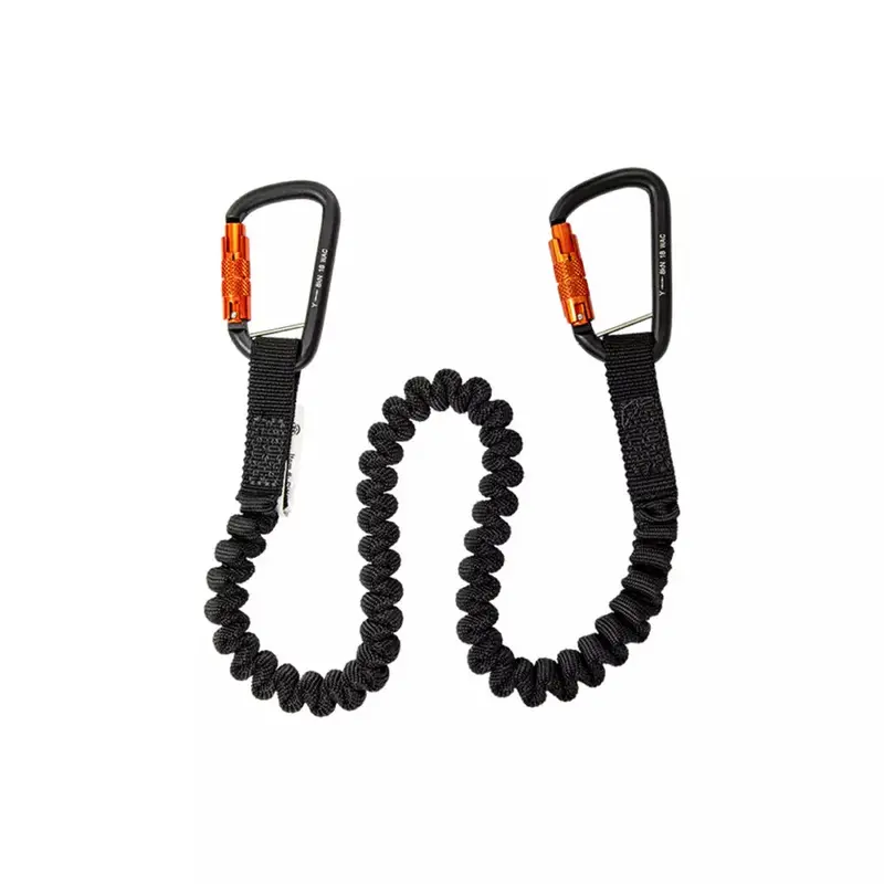 15 Lb Elastic Tool Tether With Dual Carabiners 1