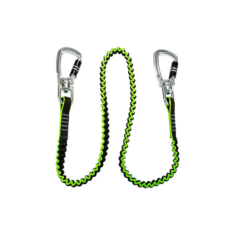 35 Lb Medium-Duty Elastic Tool Tether With Two Carabiners 1