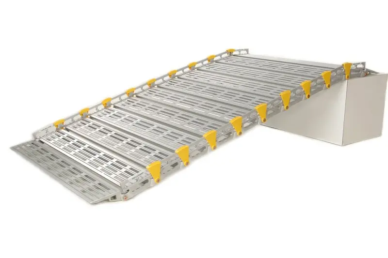 36-Inch Wide Modular Accessibility Ramp System – Straight-End Handrails Included 1