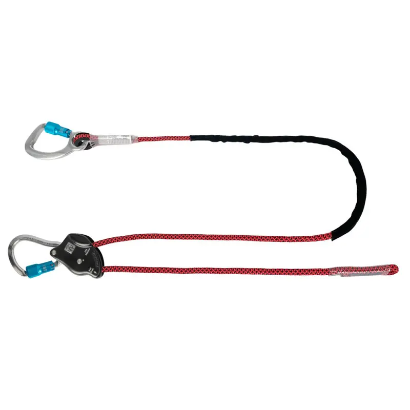 6.5-Foot Rope Positioning Lanyard With Rope Adjuster And Aluminum Carabiners 1