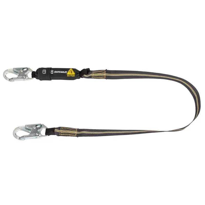 6-Foot Arc Flash Energy Absorbing Lanyard With Aramid Webbing And Snap Hook 1