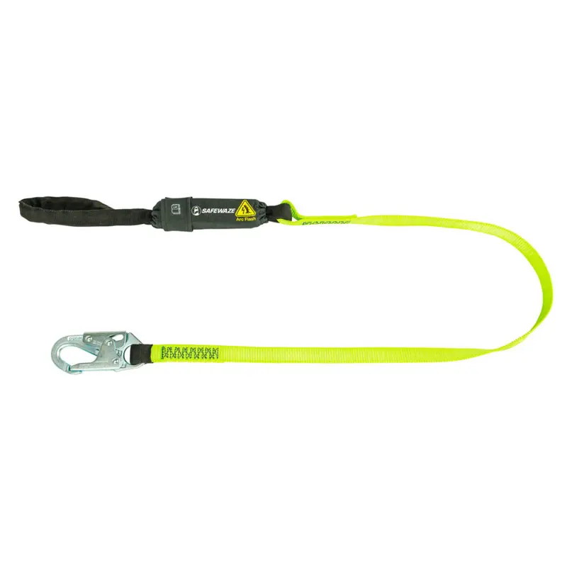 6-Foot Arc Flash Energy Absorbing Lanyard With Snap Hook And Soft Loop End 1