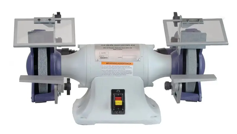 6-Inch 0.5Hp Dual-Voltage Bench Grinder With Integrated Dust Extraction 1