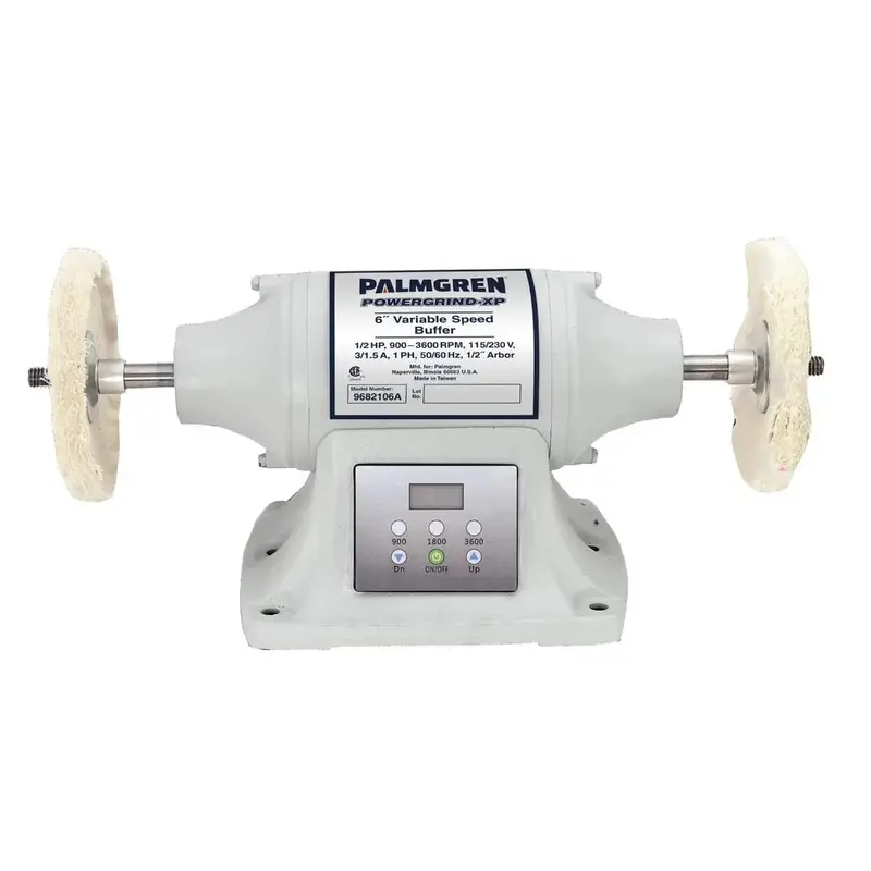 6-Inch Variable-Speed Three-Quarter-Horsepower Dual-Voltage Bench Buffer 1