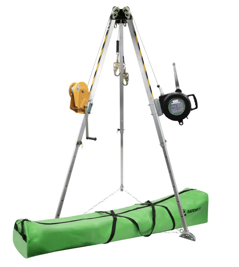 7-Foot Adjustable Tripod Kit Featuring 65-Foot Material Winch And 3-Way System 1