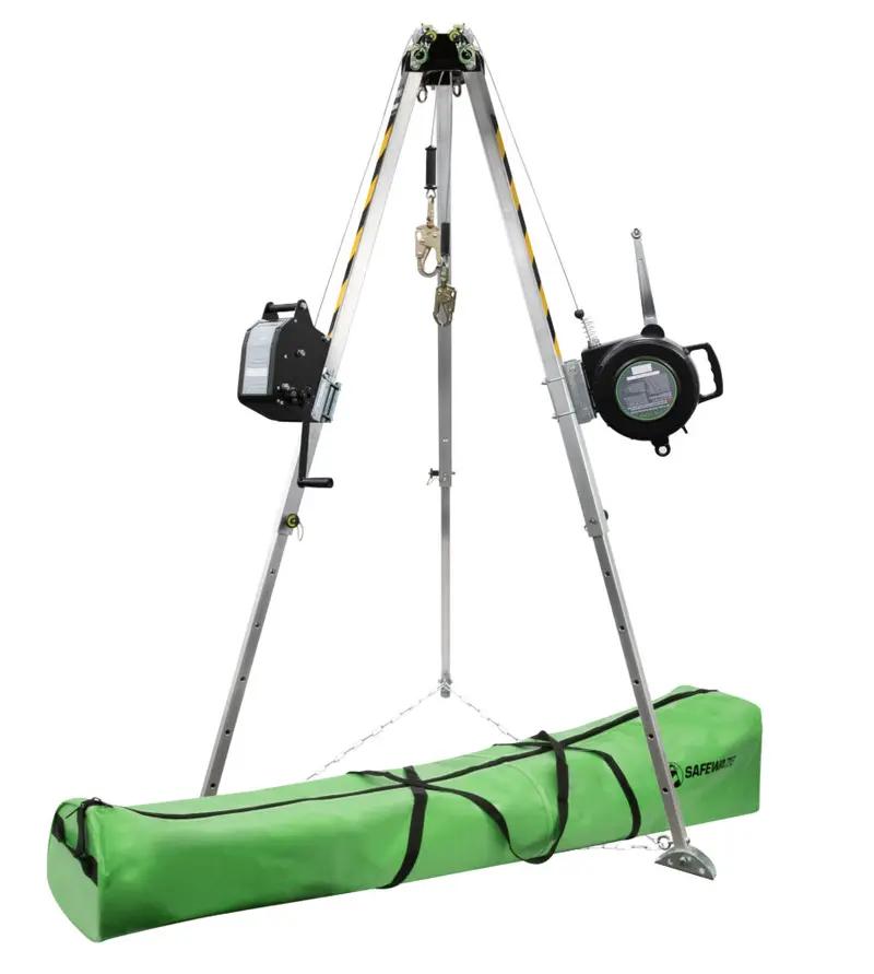 7-Foot Adjustable Tripod Kit Featuring 65-Foot Personnel Winch And 3-Way System 1