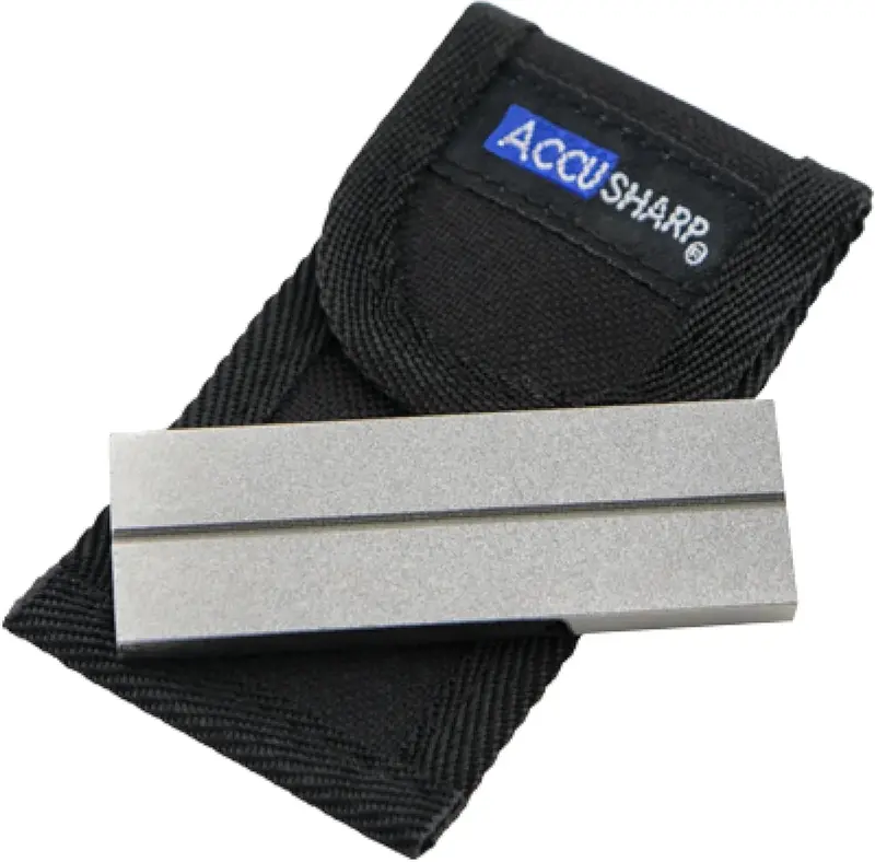 Accusharp 3-Inch Dual-Sided Diamond Pocket Sharpener With Carry Pouch (Model 027C) 1