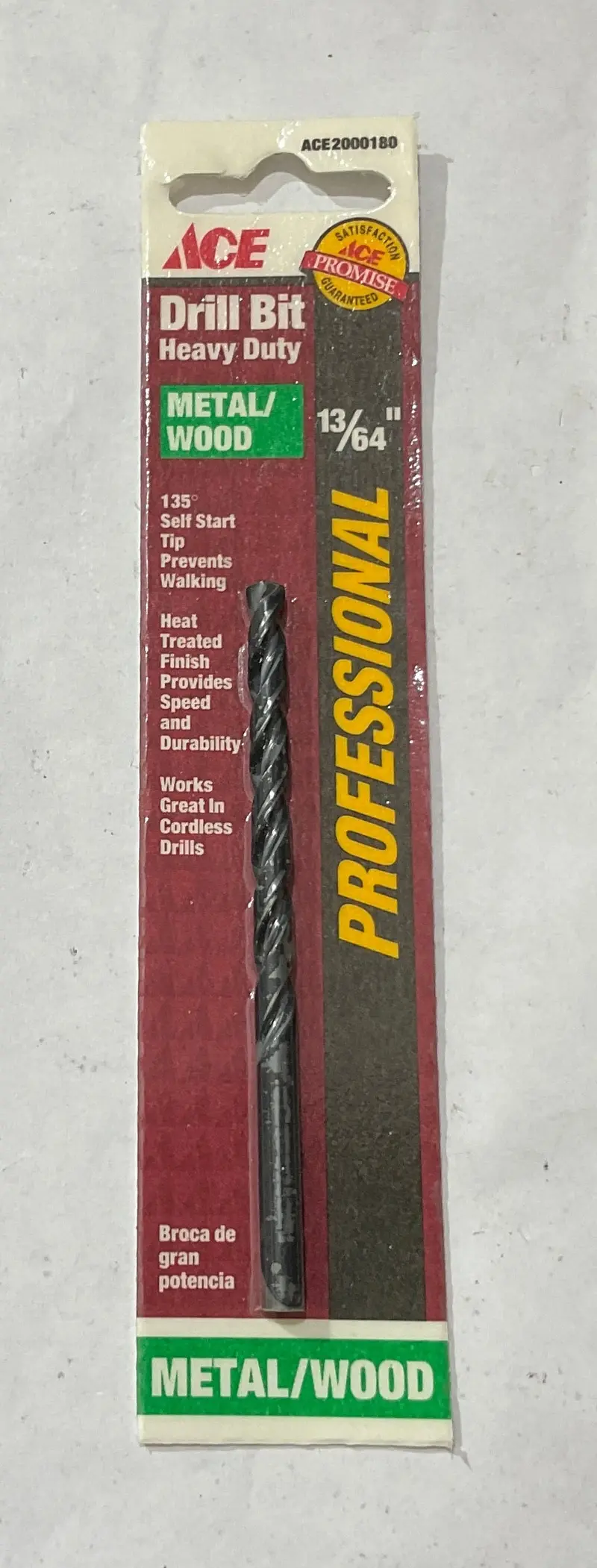 Ace Hd Drill Bit – 13/64" × 3-5/8", Durable Design, Usa-Made 1