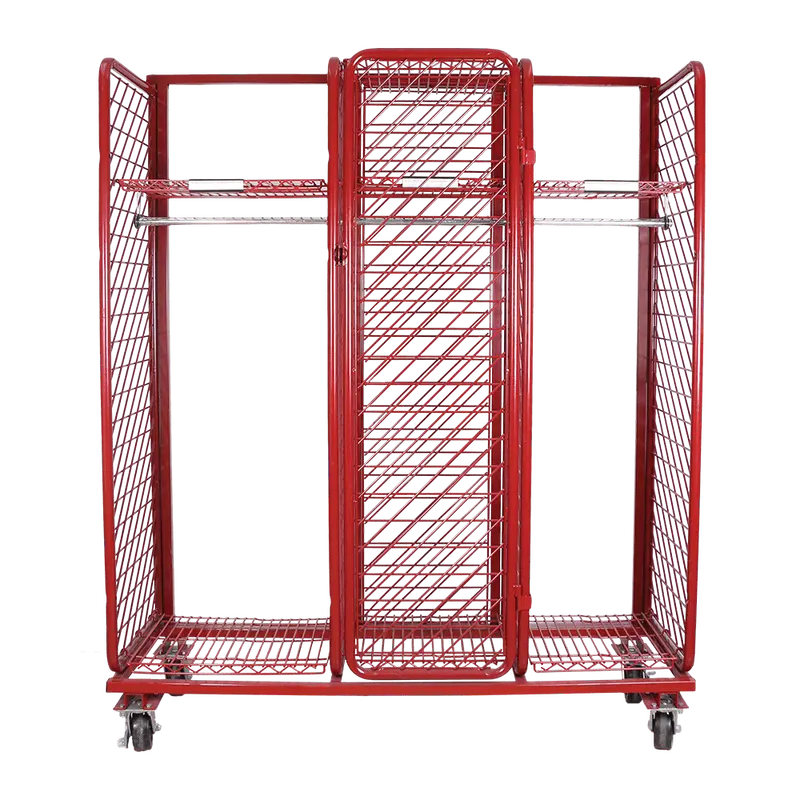 Adjustable Single-Sided Mobile Red Rack (18", 20", 24") 1