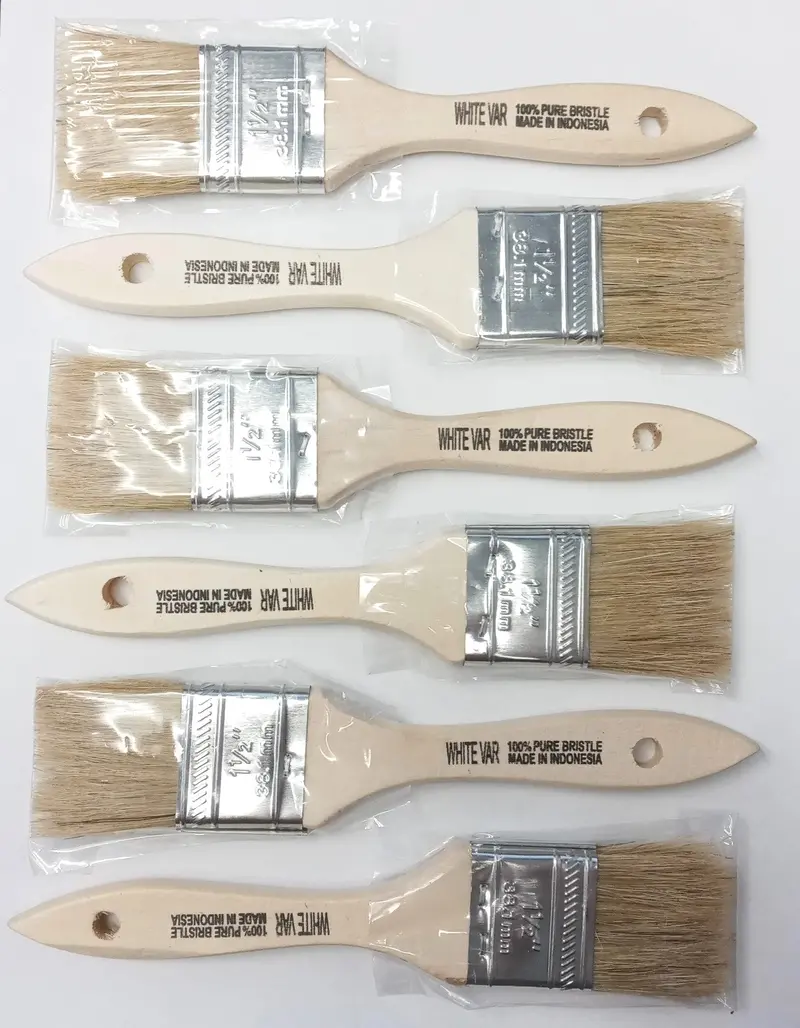 Advance Var Pure Bristle Chip Paint Brushes – 1-1/2-Inch, 6-Pack 1