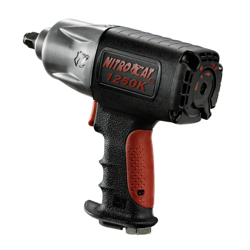 Aircat 1250-K 1/2" Nitrocat Twin-Clutch Impact Wrench – Composite Body 1