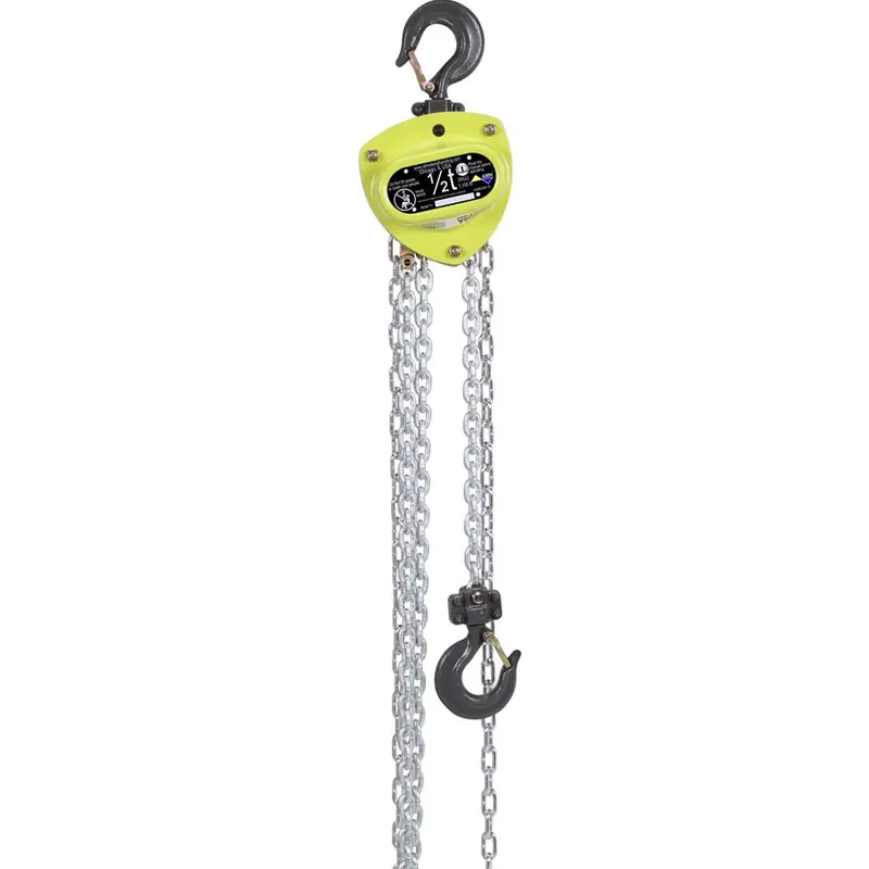 All Material Handling Half-Ton Hand Chain Hoist – 10-Foot Lift, 8-Foot Drop (Ma005-10-08Z) 1