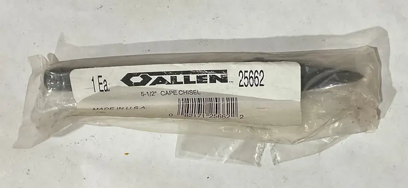 Allen 5-1/2-Inch Cape Chisel, Hardened Steel Edge, Model 25662 1