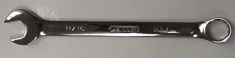 Allen Full-Polish Combination Wrench – 11/16-Inch Sae, 12-Point, Made In Usa 1
