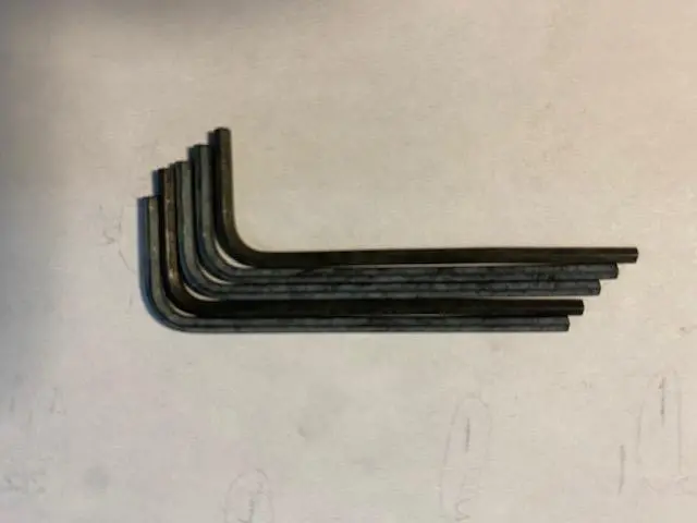 Allen Hex Key Set – 5/64" Sae, Five-Piece Usa-Made Kit 1
