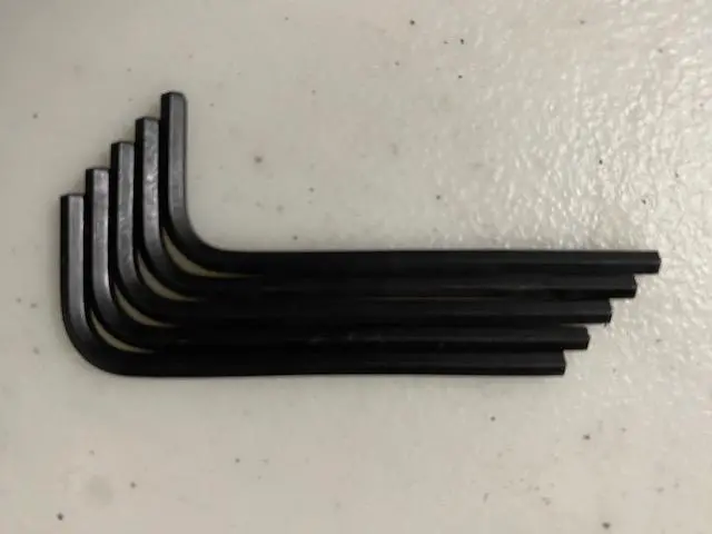 Allen Hex Key Set – 9/64" Sae, Five-Piece Usa-Made Kit 1