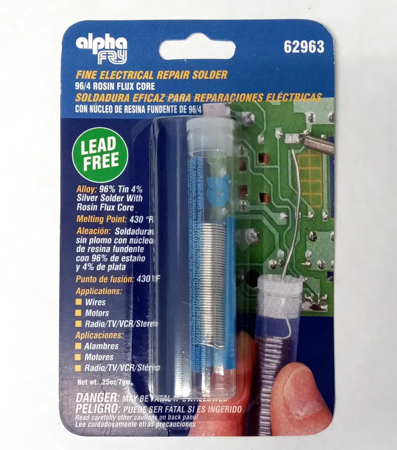 Alpha-Fry 0.032" Lead-Free Rosin-Core Electrical Solder Wire (62963) 1
