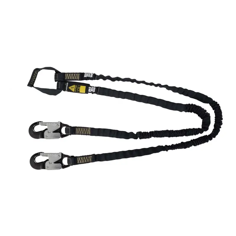 Arc-Flash-Rated 6-Foot Dual-Leg Internal Energy Absorber – Aramid, Soft Loop, Aluminum Snap Hook 1