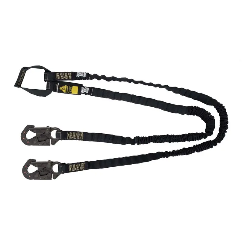 Arc-Flash-Rated 6-Foot Dual-Leg Internal Energy Absorber – Aramid, Soft Loop, Dielectric Snap Hook 1