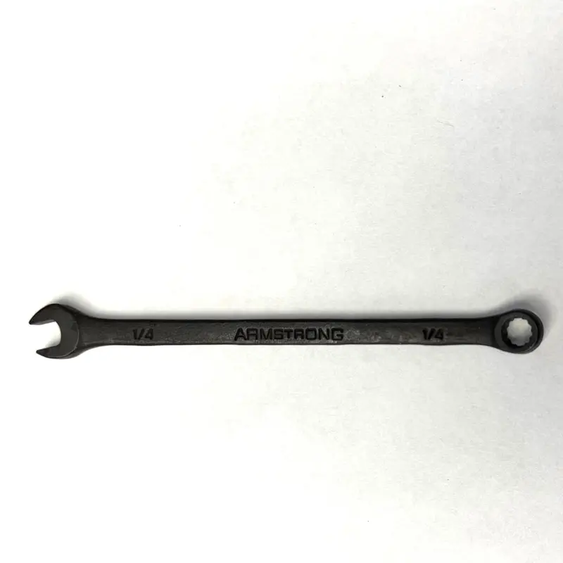 Armstrong 1/4-Inch Black Long-Reach 12-Point Combination Wrench – Made In Usa (Model 30-208) 1