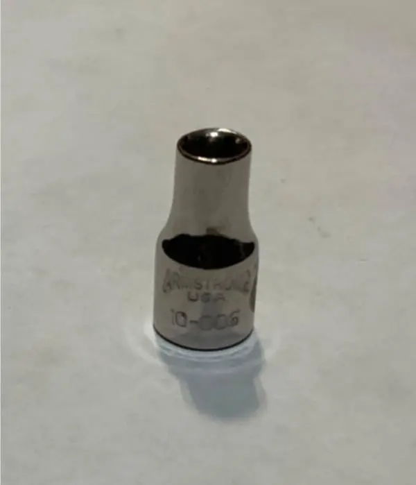 Armstrong 10-006 3/16" 6-Point Socket – 1/4" Drive, Usa-Made 1