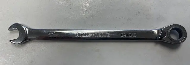 Armstrong 54-810 Ratcheting Combination Wrench – 10Mm, 12-Point Reversible, Usa 1