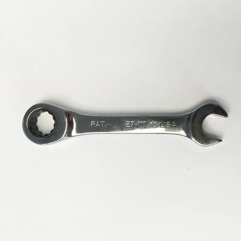 Armstrong 7/16-Inch 12-Point Stubby Ratcheting Wrench – Full Polish Finish, Usa-Made 1