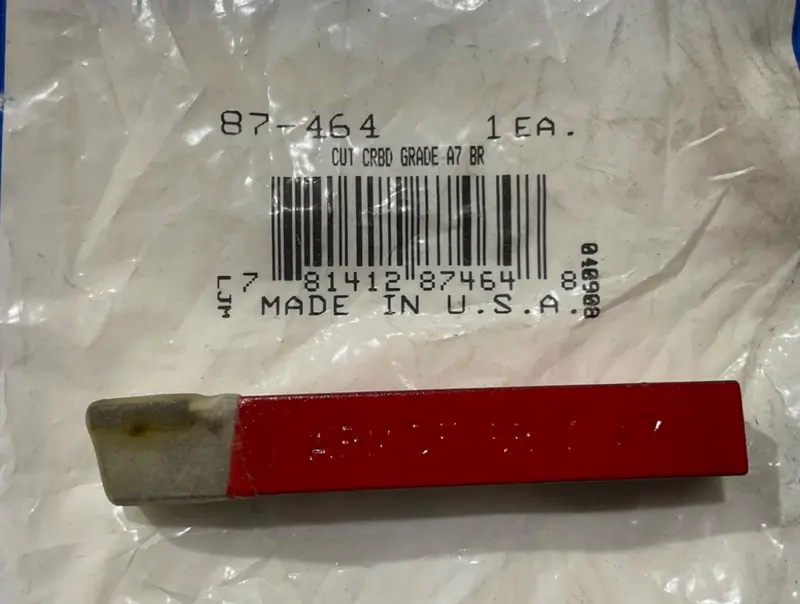 Armstrong 87-464 Carbide Cutting Blade — Grade A7, Br7 Geometry, Domestic Manufacture 1