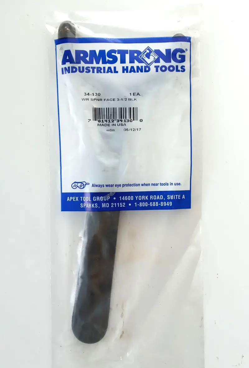 Armstrong Double-Pin Face Spanner Wrench – 3-1/2-Inch, Made In Usa 1