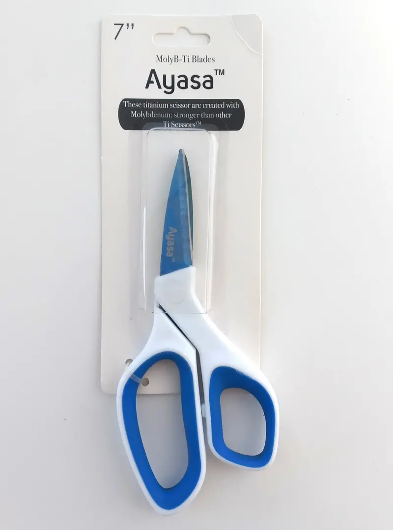 Ayasa Titanium-Molybdenum Scissors – 7" Ergonomic Design 1