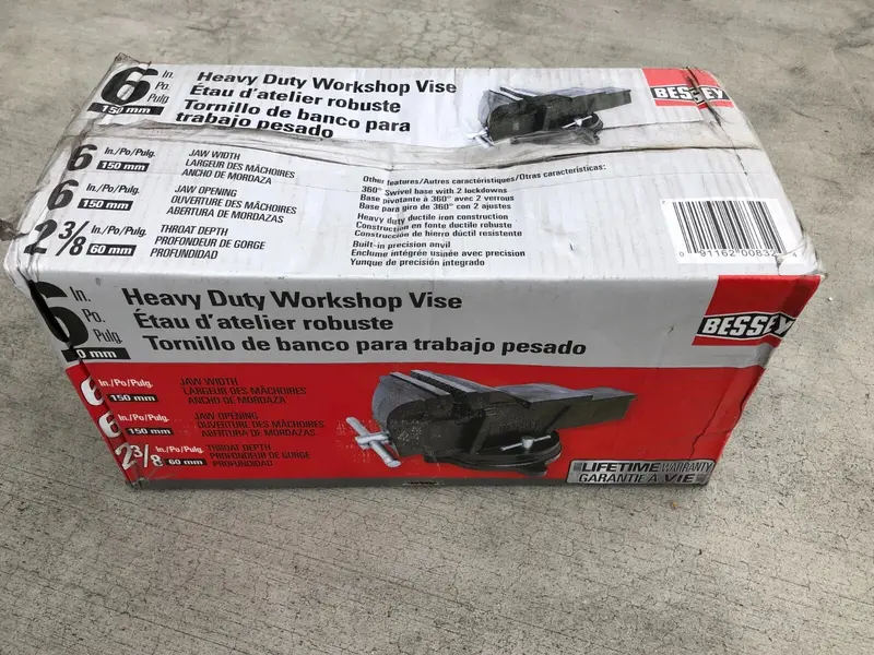 Bessey Bv-Hd60 Heavy-Duty Workshop Bench Vise – 6" Jaw With Rotating Base 1