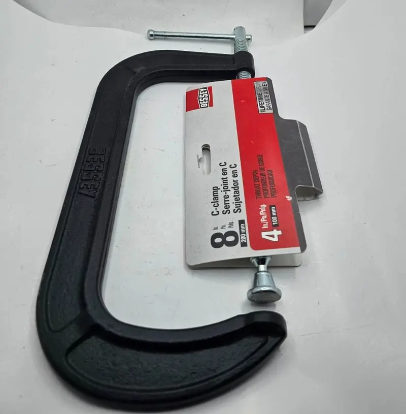 Bessey Cm80 Drop-Forged C-Clamp – 8" Size, 4" Throat Depth 1