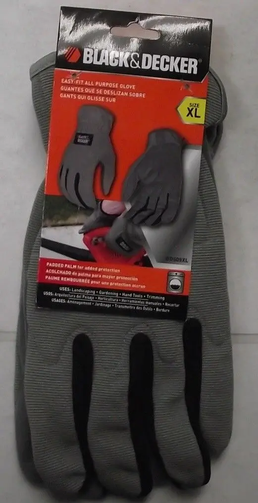 Black+Decker Bd509Xl All-Purpose Work Gloves – Easy-Fit Design, Durable Grip 1