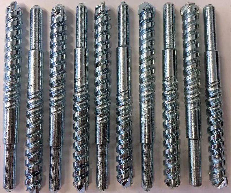 Bosch 1609506049 Masonry Drill Bit Set — 3/8" X 4", 1/4" Hex Shank, 10-Piece, Usa 1