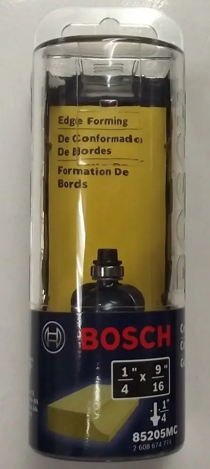 Bosch 85205Mc 1/4-Inch Cove Router Bit – 1/4-Inch Shank, Woodworking Edge Profiling 1