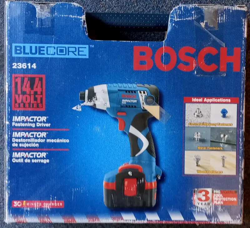 Bosch Bluecore 14.4V Cordless Impact Screwdriver Kit – Compact Driver With Battery & Charger 1