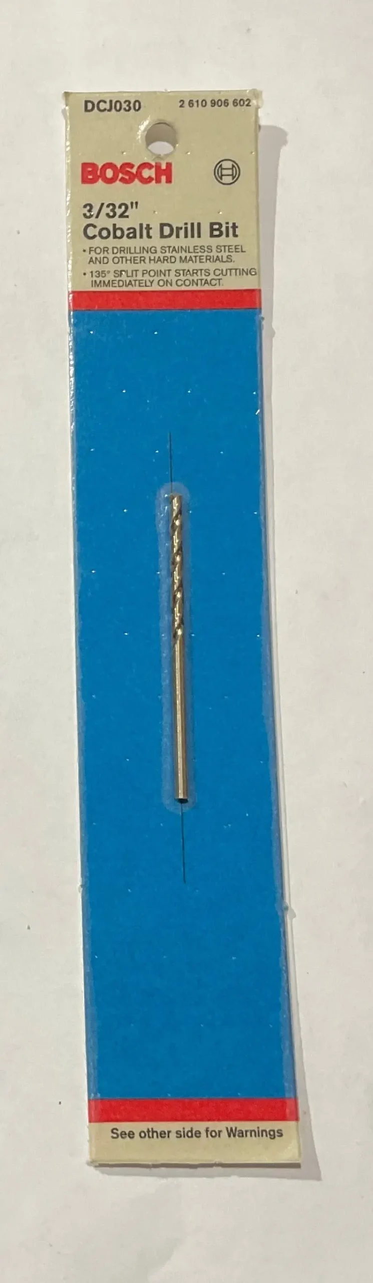 Bosch Cobalt Drill Bit – 3/32" × 2-1/4", Dcj030 1
