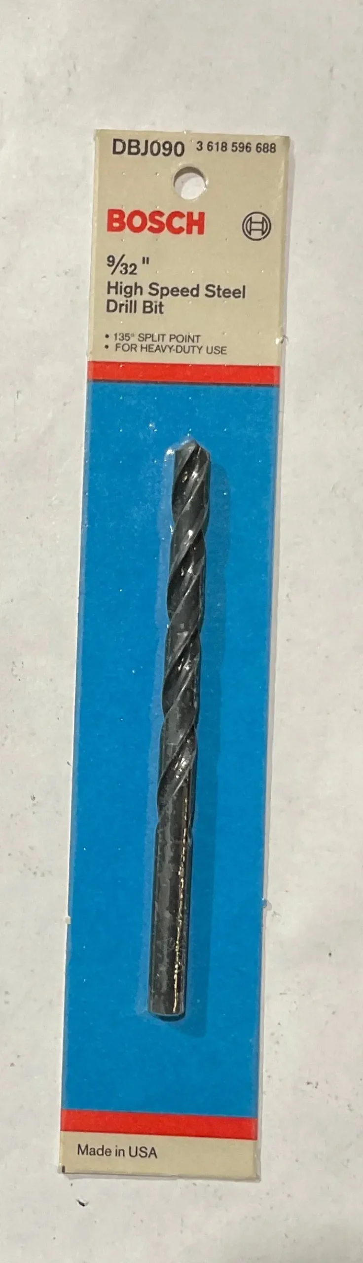 Bosch Dbj090 High-Speed Steel Drill Bit – 9/32" × 4-3/8", Robust Construction, Usa 1