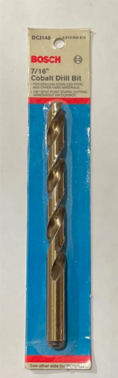 Bosch Dcj140 Cobalt Drill Bit – 7/16" Diameter × 5-1/2" Length, Made In Usa 1