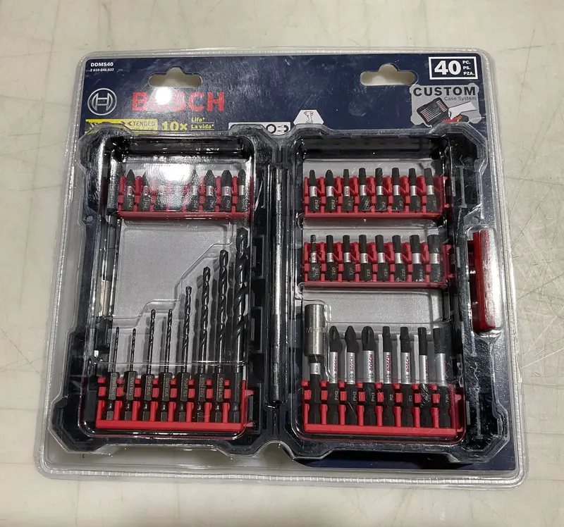 Bosch Ddms40 Drill & Insert Bit Kit — 40-Piece, Black Oxide Coated (#B14) 1
