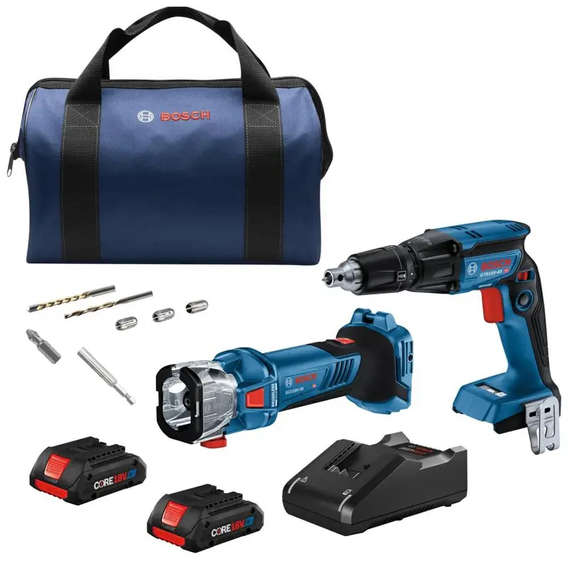 Bosch Gxl18V-291B25 18V 2-Tool Combo: Brushless Screwgun + Cut-Out Tool 1