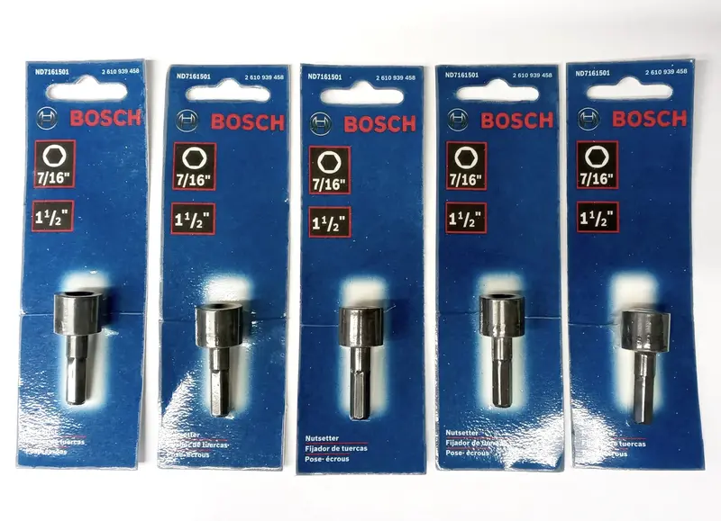 Bosch Nd7161501 Nut Setter — 7/16 Inch X 1-1/2 Inch, 5-Pack (Usa) 1
