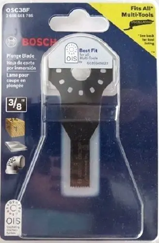 Bosch Osc38F 3/8" Plunge-Cut Oscillating Multi-Tool Blade 1