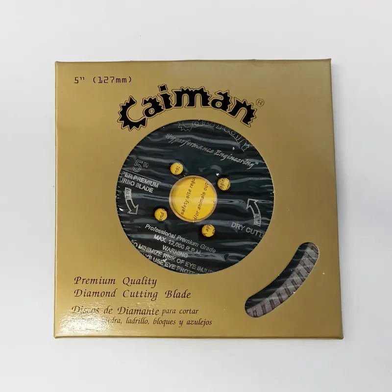Caiman 11150 5" Turbo Diamond Saw Blade – 8Mm Rim, 5/8"–7/8" Arbor 1