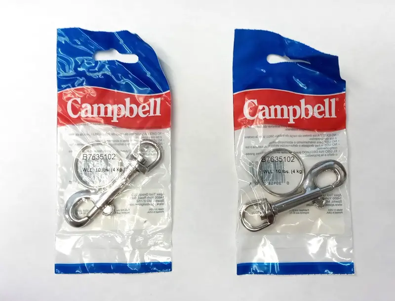 Campbell B7635102 Key Ring Snap Fasteners – Dual-Pack, Compact Metal Clasps 1