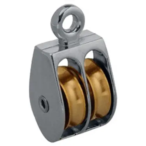 Campbell Double-Sheave Pulley – 1-1/2" Bore, Heavy-Duty Design 1