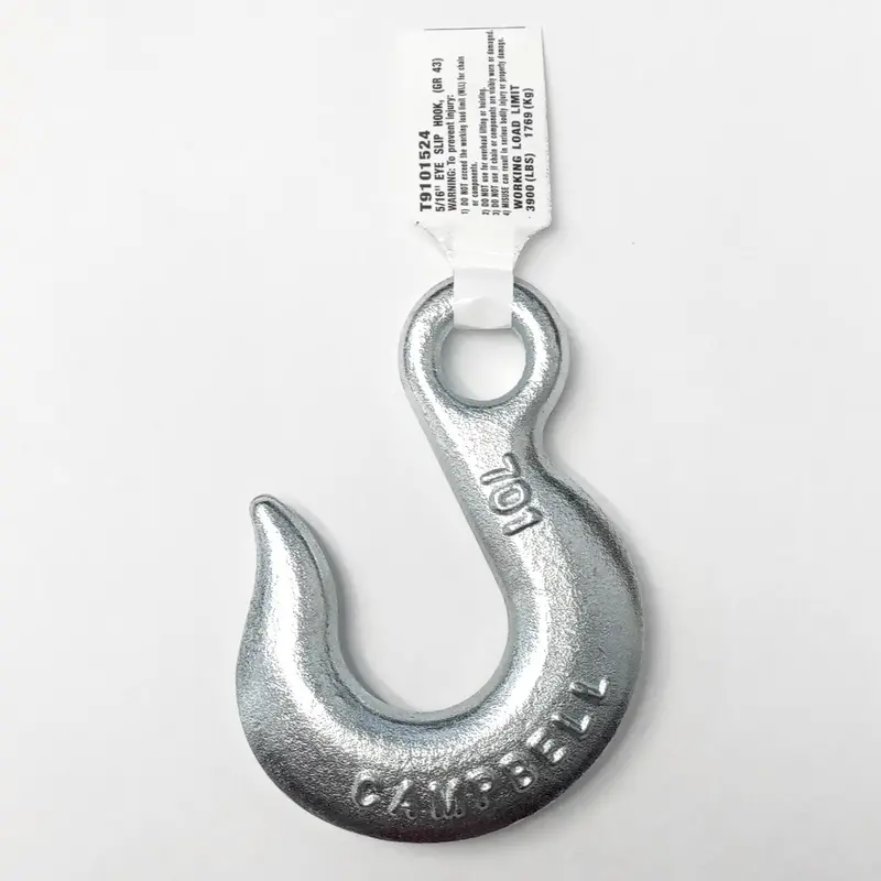 Campbell Utility Slip Hook — Forged Steel, 3900 Lb Capacity, 2.75" Height 1