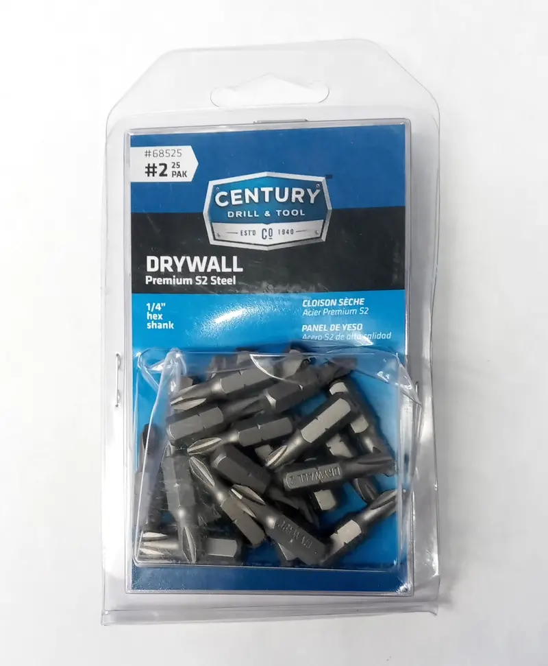 Century 25-Piece #2 Drywall Screw Insert Bit Set 1
